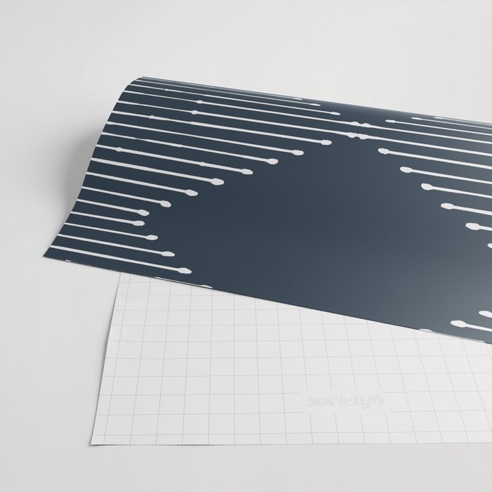 Geo (Annapolis Blue) Wrapping Paper Gallery Image 2