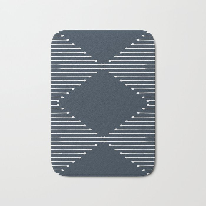 Geo (Annapolis Blue) Bath Mat Gallery Image 1