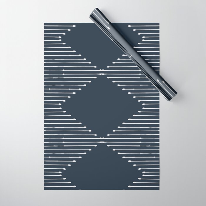 Geo (Annapolis Blue) Wrapping Paper Gallery Image 1