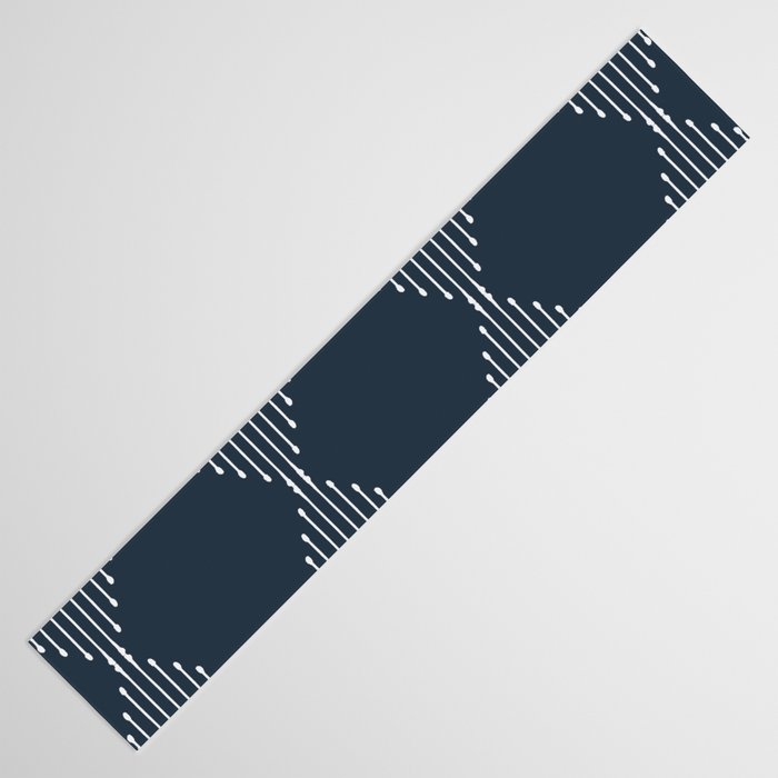 Geo (Annapolis Blue) Table Runner Gallery Image 3