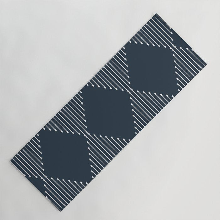 Geo (Annapolis Blue) Yoga Mat Gallery Image 1