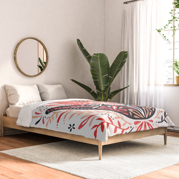Hamsa Hand - Red & Black Palette Comforter Gallery Image 2