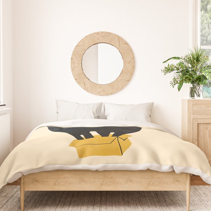 Cat in a box Duvet Cover Gallery Image 3