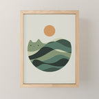 Cat Landscape 123 Mini Art Print Gallery Image 1
