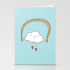 Rainbow Skipping Stationery Card Gallery Image 2