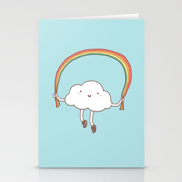 Rainbow Skipping Stationery Card Gallery Image 2