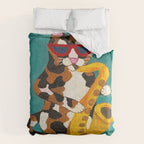 Calico Cat Saxophone Player Comforter Gallery Image 6