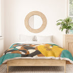 Calico Cat Saxophone Player Duvet Cover Gallery Image 3