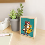 Calico Cat Saxophone Player Mini Art Print Gallery Image 2