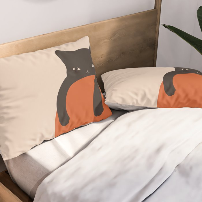 Cat Landscape 155 Pillow Sham Gallery Image 2