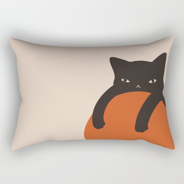 Cat Landscape 155 Rectangular Pillow Gallery Image 1