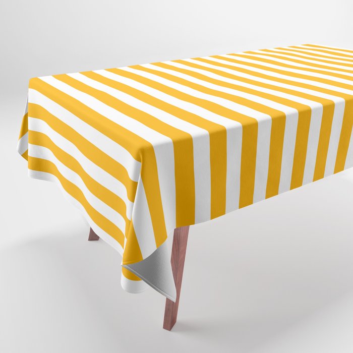Striped Yellow Tablecloth Gallery Image 1