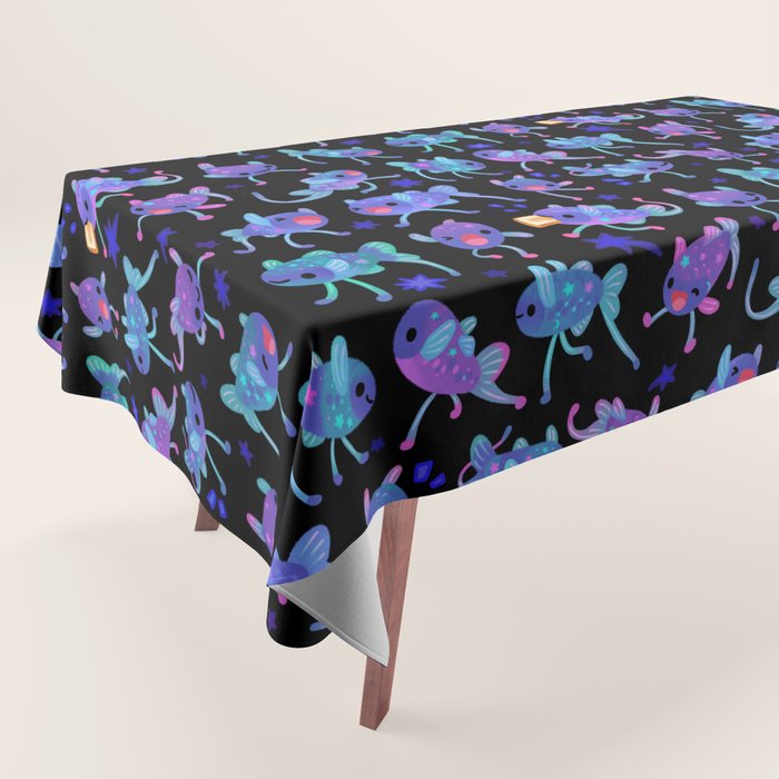Cheerful tripod fish Tablecloth Gallery Image 1