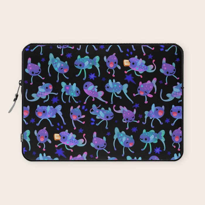 Cheerful tripod fish Laptop Sleeve Gallery Image 1