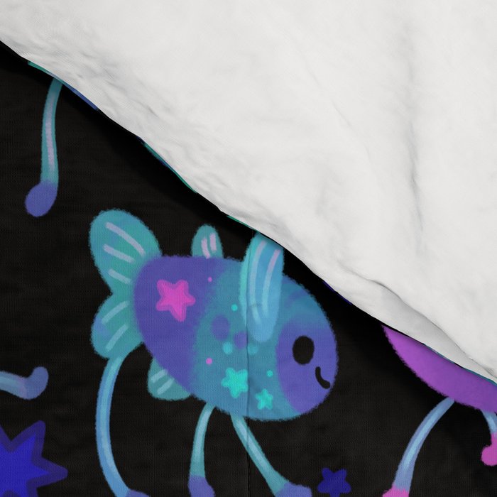 Cheerful tripod fish Comforter Gallery Image 4