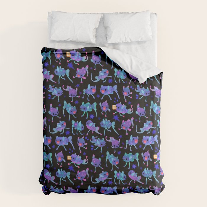 Cheerful tripod fish Duvet Cover Gallery Image 1