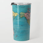 Vintage Map of The World (1897) Travel Mug Gallery Image 3