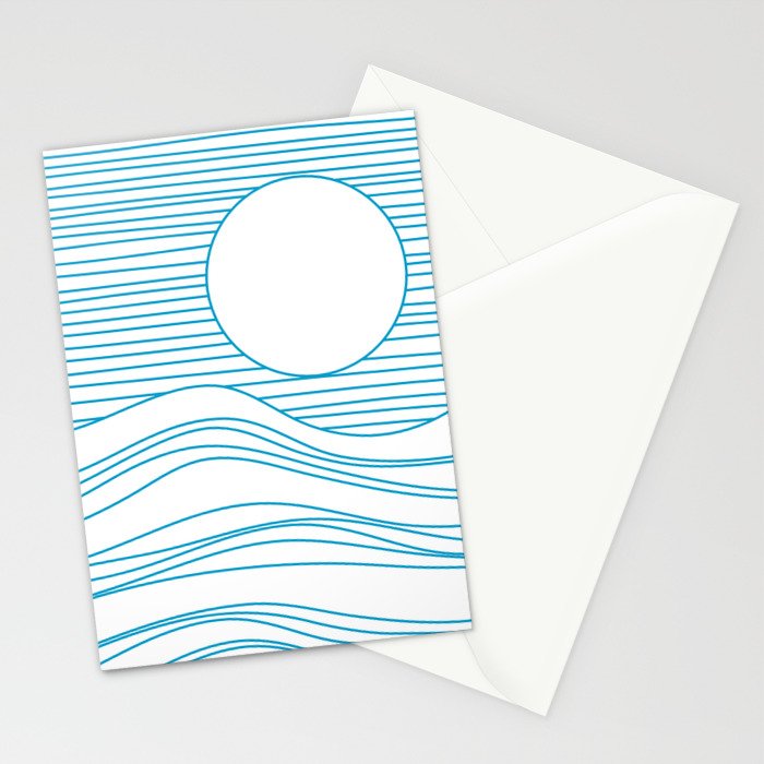 Abstract Landscape 17A Stationery Card Gallery Image 2