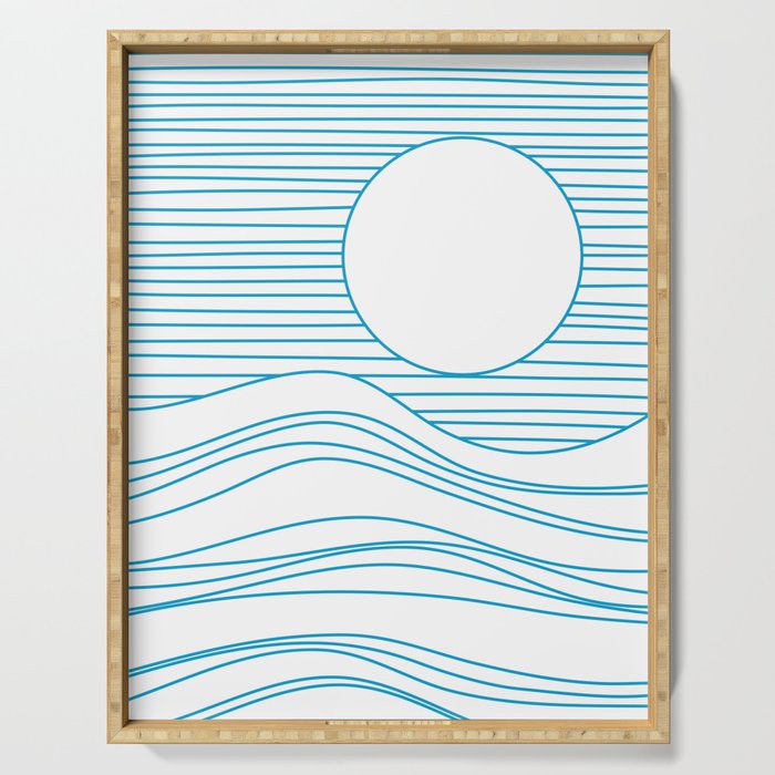 Abstract Landscape 17A Serving Tray Gallery Image 1