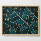 Deep Teal Stone Serving Tray Gallery Image 1
