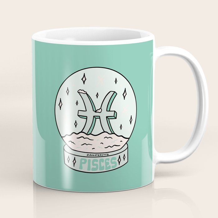 Pisces Snow Globe Coffee Mug Gallery Image 1