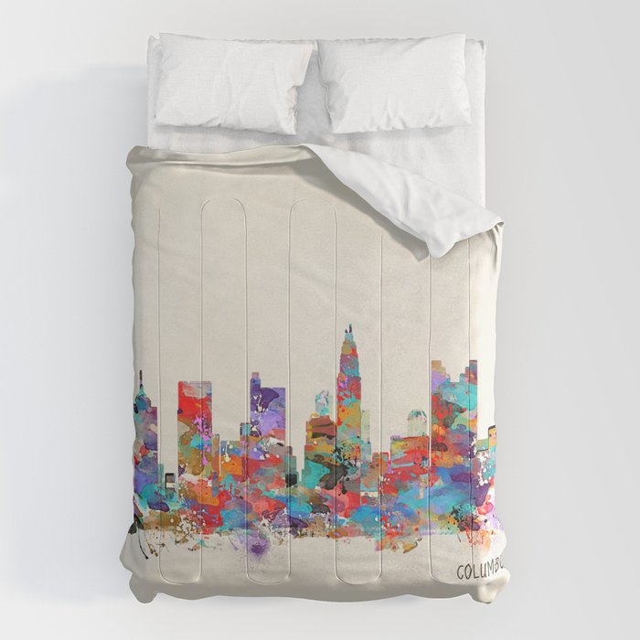 Columbus Ohio skyline Comforter Gallery Image 6