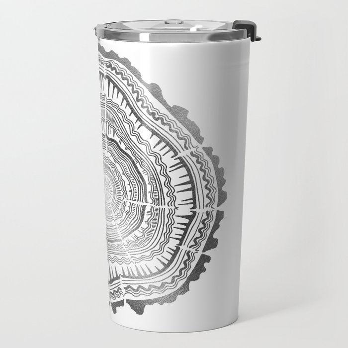 Growth Rings - 65 Years - Silver Travel Mug Gallery Image 2