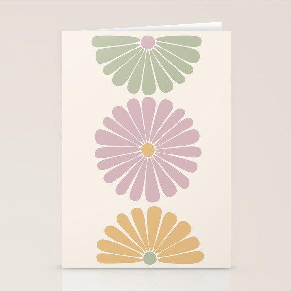 Retro Summer Daisies III Stationery Card Gallery Image 2