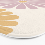 Retro Summer Daisies III Bath Mat Gallery Image 3