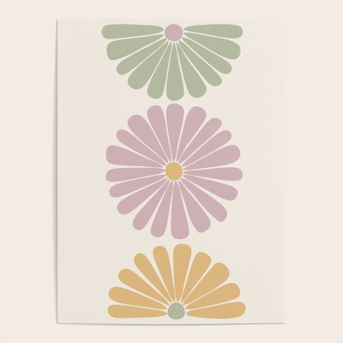Retro Summer Daisies III Poster Gallery Image 1