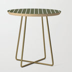Dashed Lines (Olive Green) Side Table Gallery Image 1