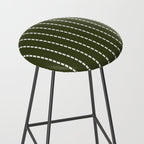 Dashed Lines (Olive Green) Stool Gallery Image 2