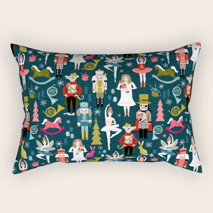 Nutcracker Ballet by Andrea Lauren  Rectangular Pillow Gallery Image 2