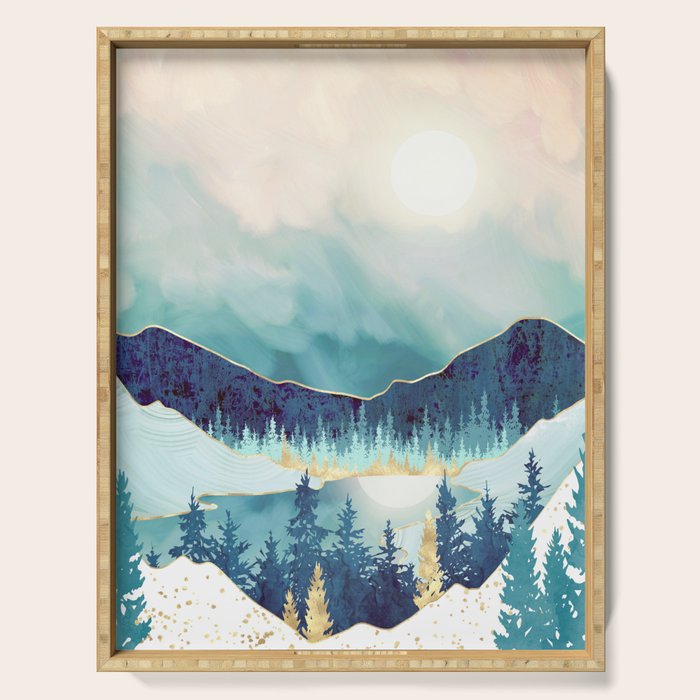 Sky Reflection Serving Tray Gallery Image 1