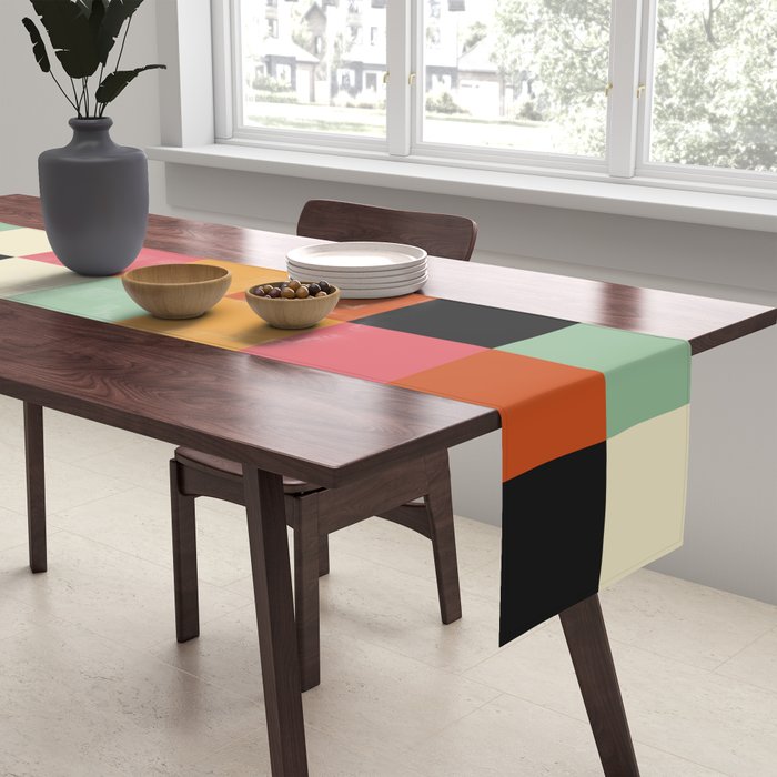 Bold Colorful Checks Pattern - Large XVIII Table Runner Gallery Image 2