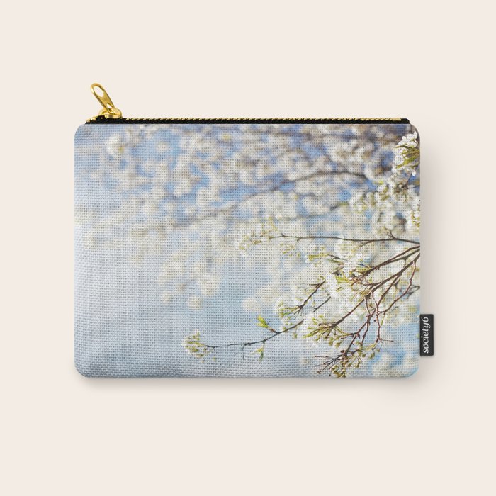White Flowers Against the Sky Carry All Pouch Gallery Image 1