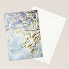 White Flowers Against the Sky Stationery Card Gallery Image 2