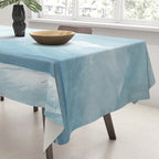 Muted Blue Ocean Seascape Painting Tablecloth Gallery Image 3