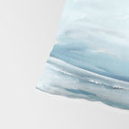 Muted Blue Ocean Seascape Painting Pillow Sham Gallery Image 4