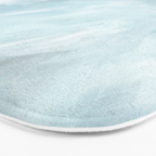 Muted Blue Ocean Seascape Painting Bath Mat Gallery Image 3