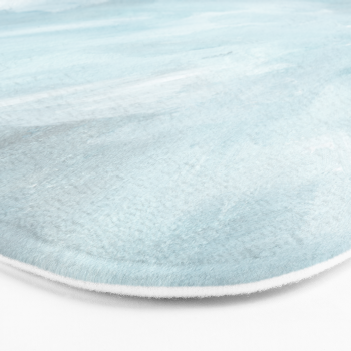 Muted Blue Ocean Seascape Painting Bath Mat Gallery Image 3