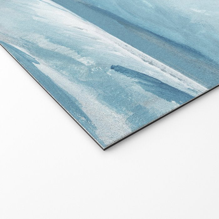 Muted Blue Ocean Seascape Painting Welcome Mat Gallery Image 2