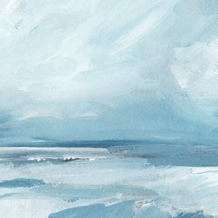 Muted Blue Ocean Seascape Painting Coffee Mug Gallery Image 2
