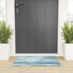 Muted Blue Ocean Seascape Painting Welcome Mat Gallery Image 3