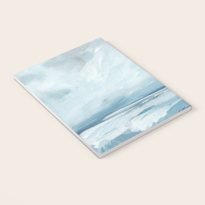 Muted Blue Ocean Seascape Painting Notebook Gallery Image 3