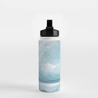 Muted Blue Ocean Seascape Painting Water Bottle Gallery Image 2
