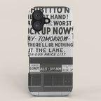 Prohibition restaurant advertising liquor and beer warning customers to stock up now on liquor and beer before prohibition goes into affect black and white illustration photograph - photography - photographs ad iPhone Case Gallery Image 1