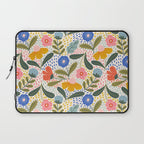 Oh Happy day - Floral pattern  Laptop Sleeve Gallery Image 1