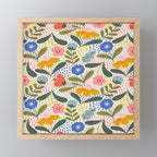 Oh Happy day - Floral pattern  Mini Art Print Gallery Image 1