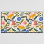 Oh Happy day - Floral pattern  Desk Mat Gallery Image 3